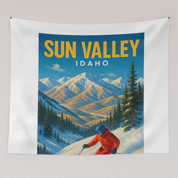 Item preview, Sun Valley Idaho Alpine Ski Slopes designed and sold by Aryabek.