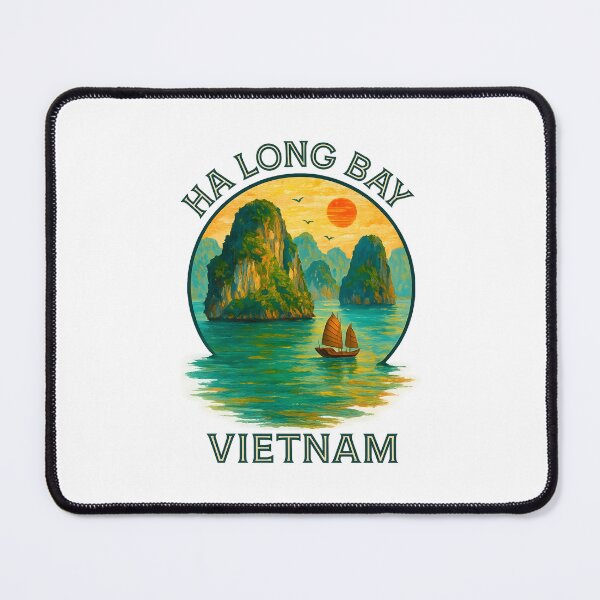 Item preview, Ha Long Bay Vietnam Travel Poster – Scenic Coastal Landscape Art designed and sold by inkNext.