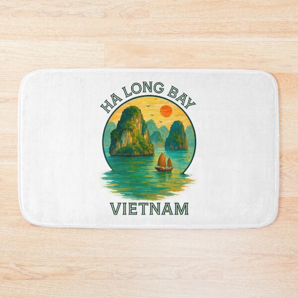 Item preview, Ha Long Bay Vietnam Travel Poster – Scenic Coastal Landscape Art designed and sold by inkNext.