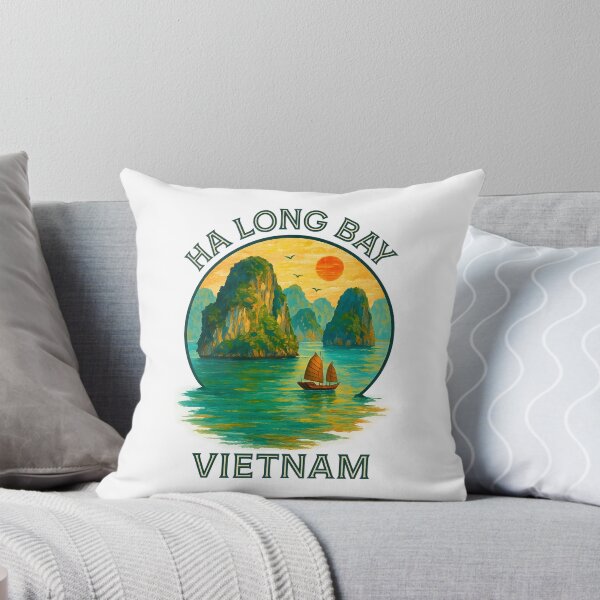 Item preview, Ha Long Bay Vietnam Travel Poster – Scenic Coastal Landscape Art designed and sold by inkNext.