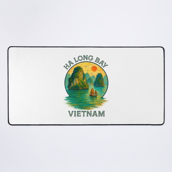 Item preview, Ha Long Bay Vietnam Travel Poster – Scenic Coastal Landscape Art designed and sold by inkNext.