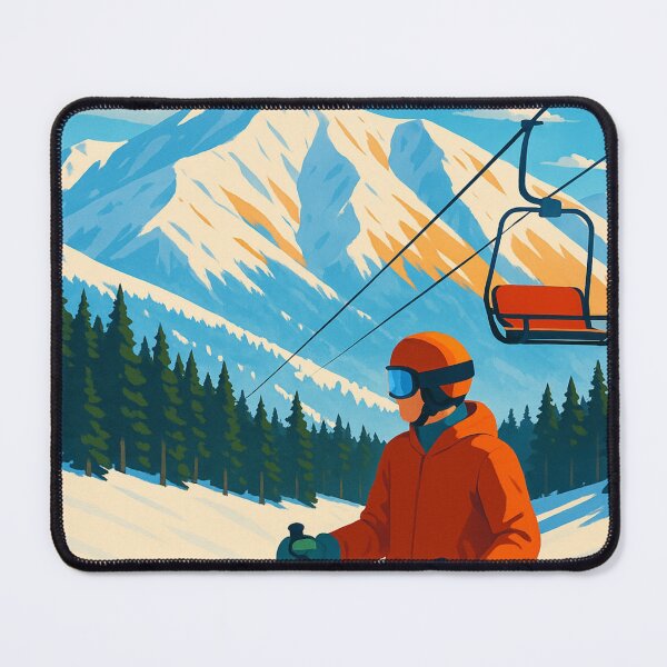 Item preview, Sun Valley Idaho Winter Ski Lift View designed and sold by Aryabek.