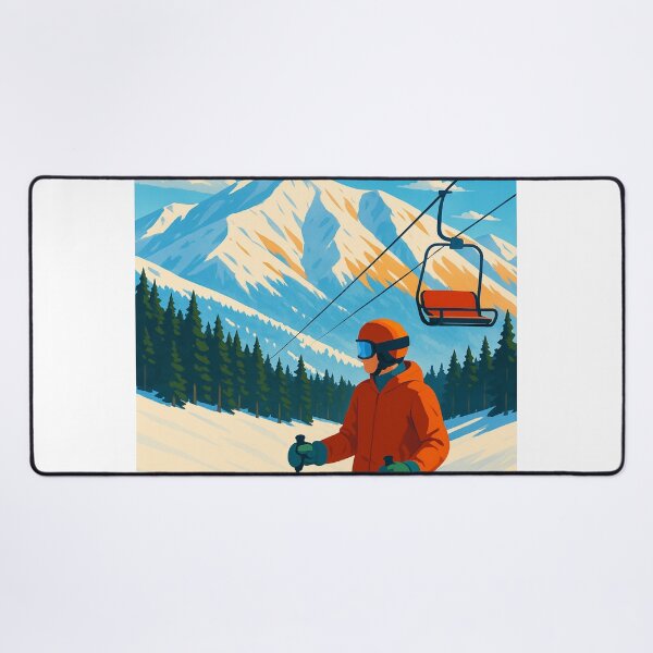 Item preview, Sun Valley Idaho Winter Ski Lift View designed and sold by Aryabek.