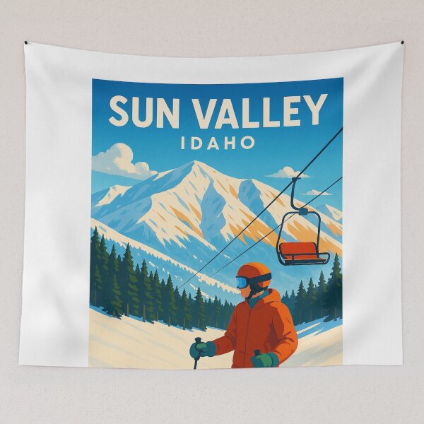 Item preview, Sun Valley Idaho Winter Ski Lift View designed and sold by Aryabek.