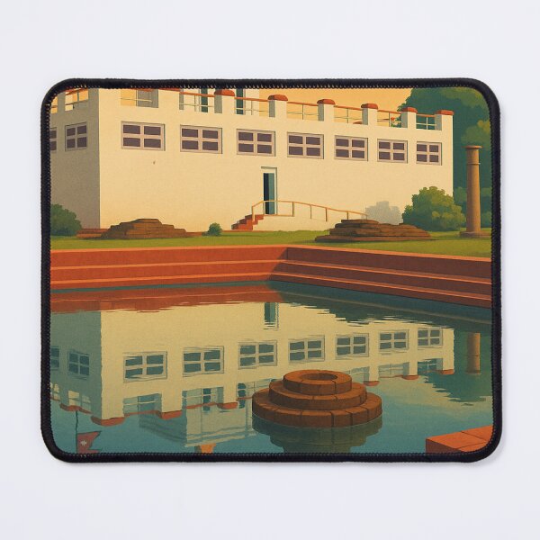 Item preview, Lumbini Nepal Maya Devi Temple Reflection designed and sold by Aryabek.