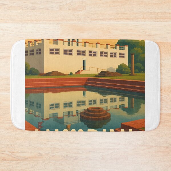 Item preview, Lumbini Nepal Maya Devi Temple Reflection designed and sold by Aryabek.