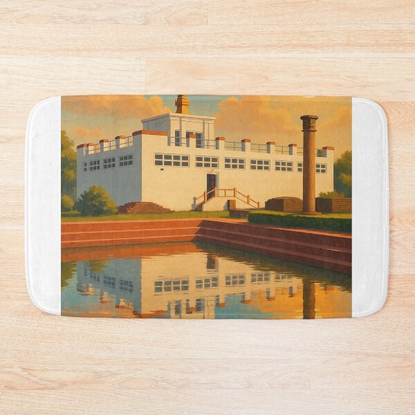 Item preview, Lumbini Nepal Maya Devi Temple and Ashoka Pillar designed and sold by Aryabek.