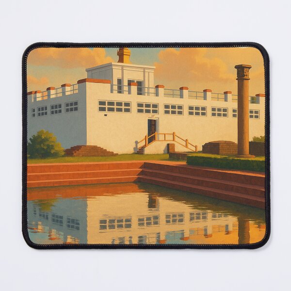 Item preview, Lumbini Nepal Maya Devi Temple and Ashoka Pillar designed and sold by Aryabek.
