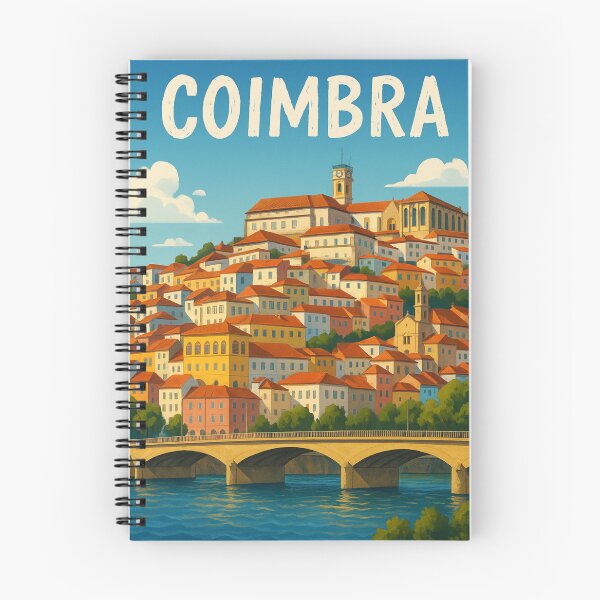 Item preview, Coimbra Portugal Hillside Cityscape and River designed and sold by Aryabek.