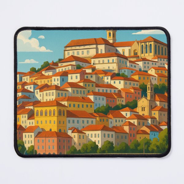 Item preview, Coimbra Portugal Hillside Cityscape and River designed and sold by Aryabek.