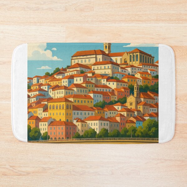 Item preview, Coimbra Portugal Hillside Cityscape and River designed and sold by Aryabek.