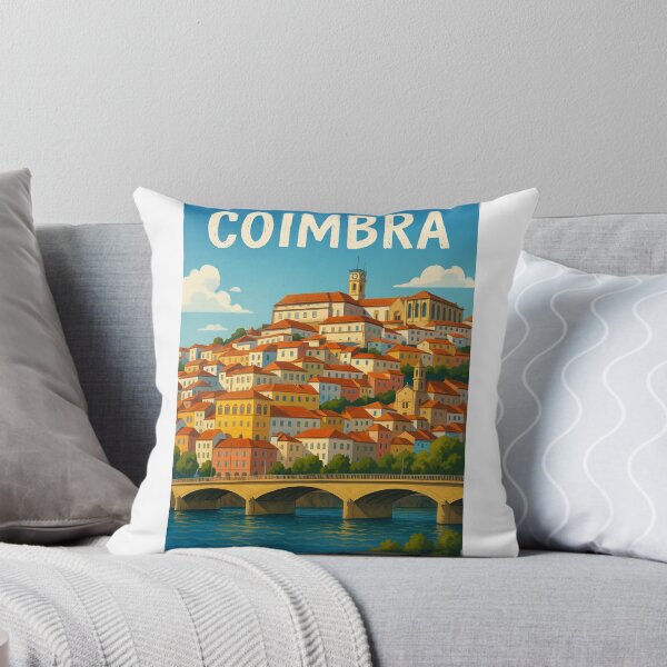 Item preview, Coimbra Portugal Hillside Cityscape and River designed and sold by Aryabek.