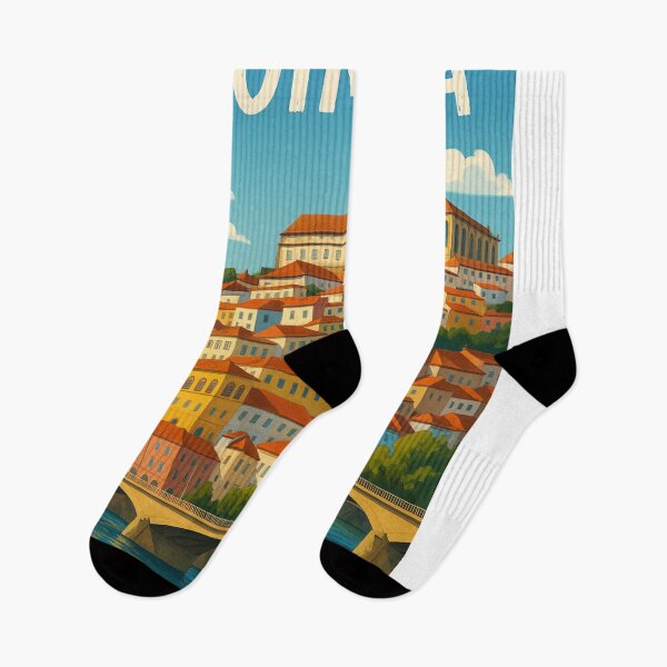 Item preview, Coimbra Portugal Hillside Cityscape and River designed and sold by Aryabek.