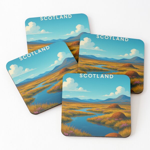 Item preview, Flow Country Scotland Peatland Stream and Mountains designed and sold by Aryabek.