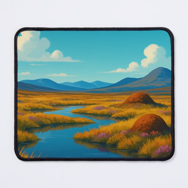 Item preview, Flow Country Scotland Peatland Stream and Mountains designed and sold by Aryabek.