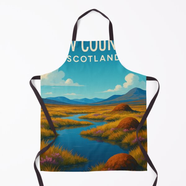 Item preview, Flow Country Scotland Peatland Stream and Mountains designed and sold by Aryabek.
