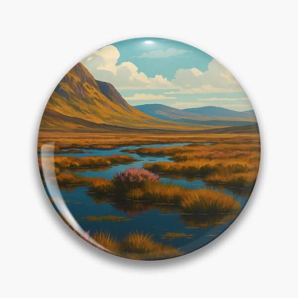 Item preview, Flow Country Scotland Heather and Bog Pools designed and sold by Aryabek.