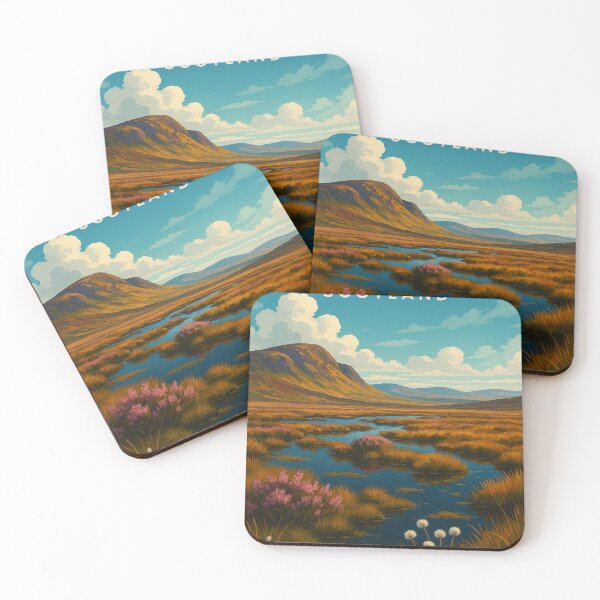 Item preview, Flow Country Scotland Heather and Bog Pools designed and sold by Aryabek.