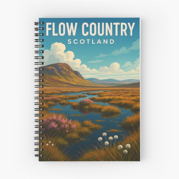 Item preview, Flow Country Scotland Heather and Bog Pools designed and sold by Aryabek.