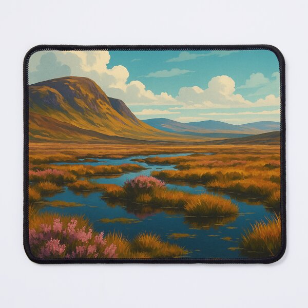 Item preview, Flow Country Scotland Heather and Bog Pools designed and sold by Aryabek.