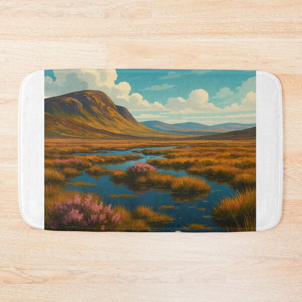 Item preview, Flow Country Scotland Heather and Bog Pools designed and sold by Aryabek.