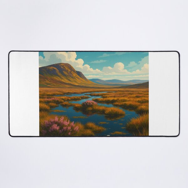 Item preview, Flow Country Scotland Heather and Bog Pools designed and sold by Aryabek.