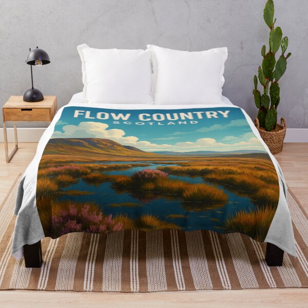 Item preview, Flow Country Scotland Heather and Bog Pools designed and sold by Aryabek.