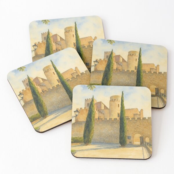 Item preview, Castellet Castle in watercolor designed and sold by Miradas del Mundo.
