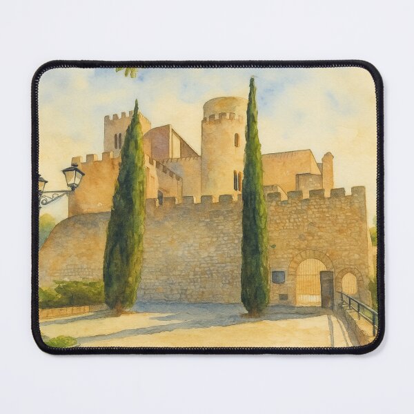 Item preview, Castellet Castle in watercolor designed and sold by Miradas del Mundo.