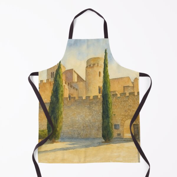 Item preview, Castellet Castle in watercolor designed and sold by Miradas del Mundo.