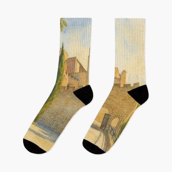 Item preview, Castellet Castle in watercolor designed and sold by Miradas del Mundo.