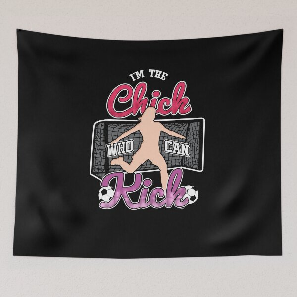 Item preview, Chick Who Can Kick Soccer designed and sold by TomGiantDesigns.
