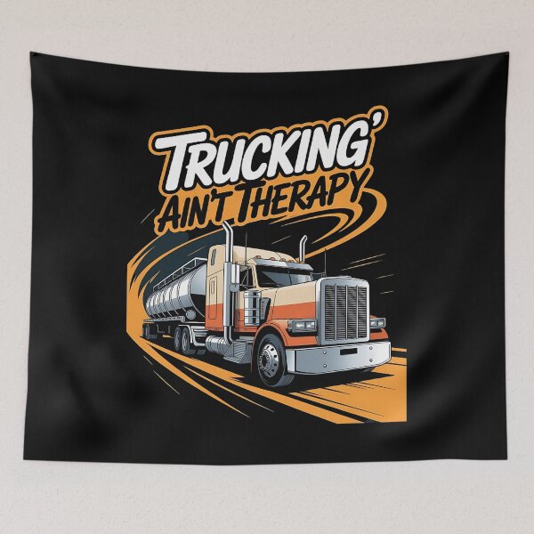 Item preview, Truckin' ain't therapy - Diesel makes me happy - Highway truck - Keep trucking - Chrome dreams - Asphalt cowboy - Truck stop - Truck driver - American trucking designed and sold by JansenGS.