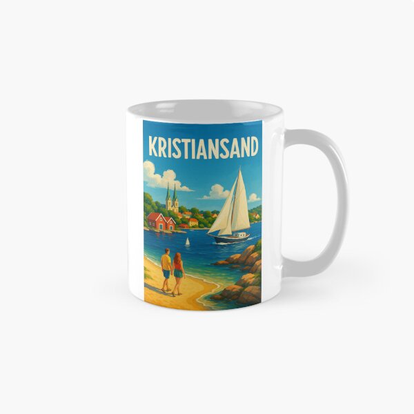 Item preview, Kristiansand Norway Beachfront and Cathedral designed and sold by Aryabek.