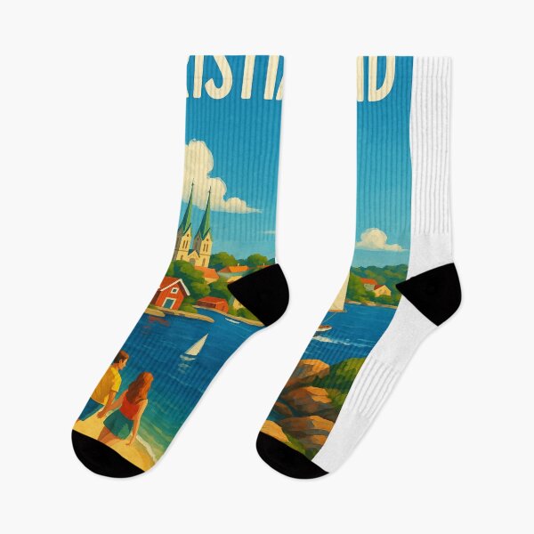 Item preview, Kristiansand Norway Beachfront and Cathedral designed and sold by Aryabek.