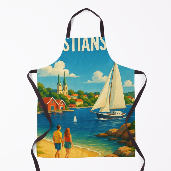 Item preview, Kristiansand Norway Beachfront and Cathedral designed and sold by Aryabek.