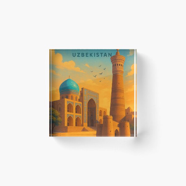 Item preview, Bukhara Uzbekistan Kalyan Minaret at Sunset designed and sold by Aryabek.