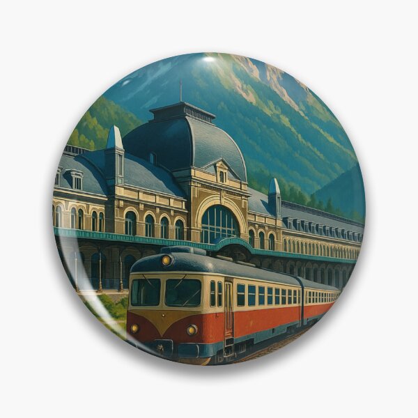 Item preview, Canfranc Spain Pyrenees Train Station designed and sold by Aryabek.