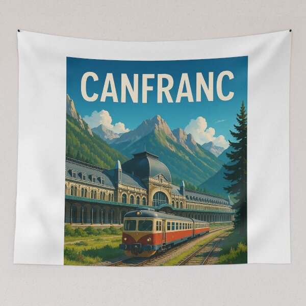 Item preview, Canfranc Spain Pyrenees Train Station designed and sold by Aryabek.