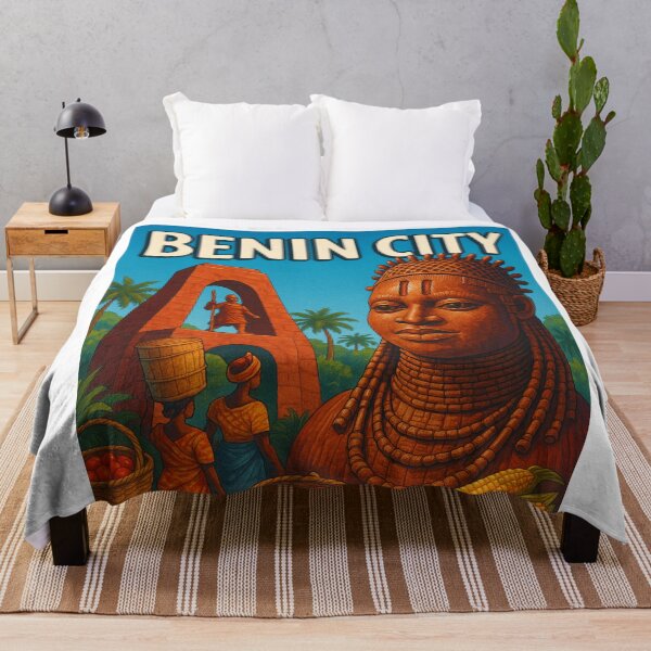 Item preview, Benin City Nigeria Market and Royal Monuments designed and sold by Aryabek.