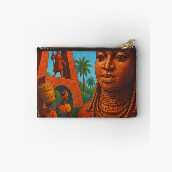 Item preview, Benin City Nigeria Market and Royal Monuments designed and sold by Aryabek.