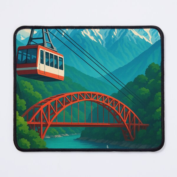 Item preview, Toyama Japan Kurobe Gorge Cable Car and Bridge designed and sold by Aryabek.