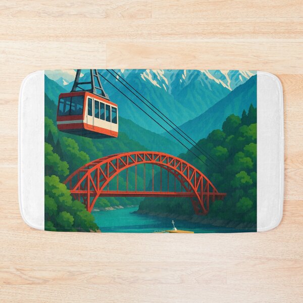 Item preview, Toyama Japan Kurobe Gorge Cable Car and Bridge designed and sold by Aryabek.