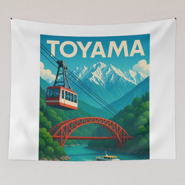 Item preview, Toyama Japan Kurobe Gorge Cable Car and Bridge designed and sold by Aryabek.