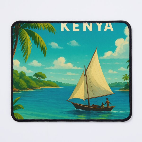 Item preview, Kilifi Kenya Dhow on Indian Ocean Bay designed and sold by Aryabek.