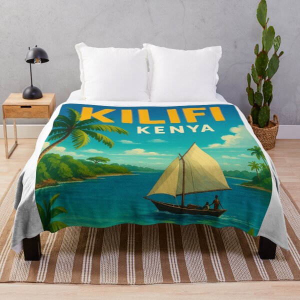 Item preview, Kilifi Kenya Dhow on Indian Ocean Bay designed and sold by Aryabek.