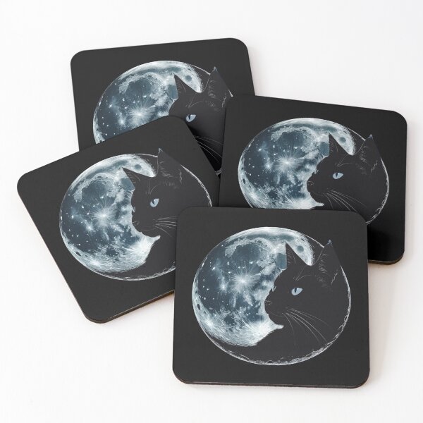 Item preview, Moon Cat – Surreal Celestial Art.Cat.Moon. designed and sold by JAGA-ALIME.