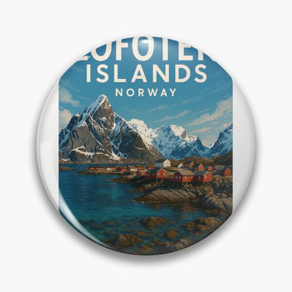 Item preview, Lofoten Islands Norway Coastal Peaks and Cabins designed and sold by Places On Earth.