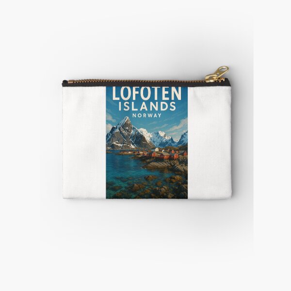 Item preview, Lofoten Islands Norway Coastal Peaks and Cabins designed and sold by Places On Earth.