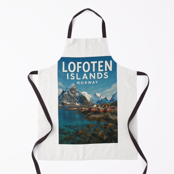 Item preview, Lofoten Islands Norway Coastal Peaks and Cabins designed and sold by Places On Earth.